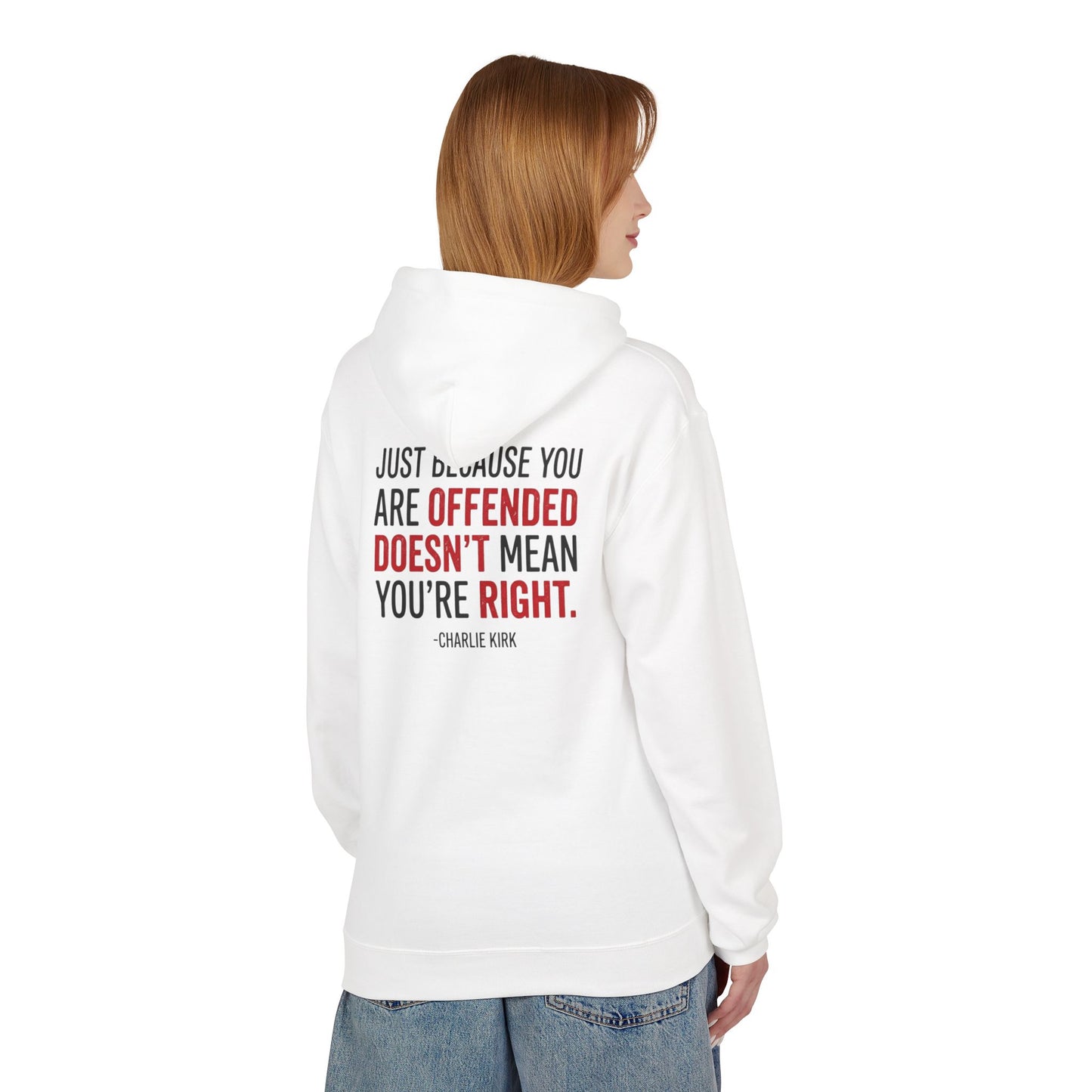 L&L Hoodie - Charlie Kirk: Offended ≠ Right