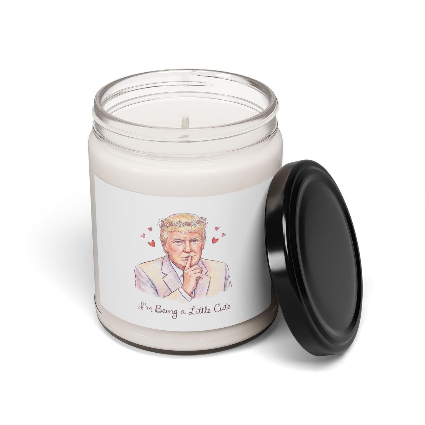 L&L - 9oz Scented Soy Candle - Donald Trump 'I'm Being a Little Cute'