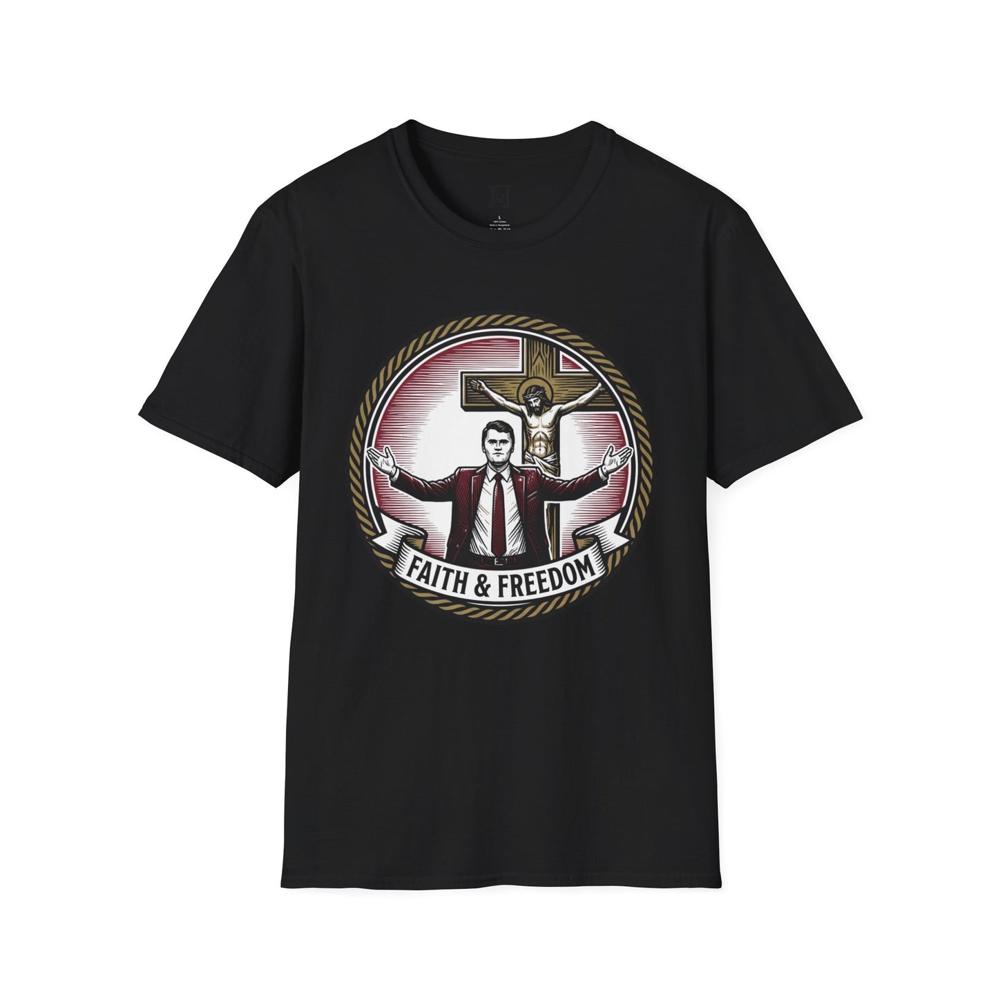 L&L T-Shirt - Charlie Kirk: Faith & Freedom