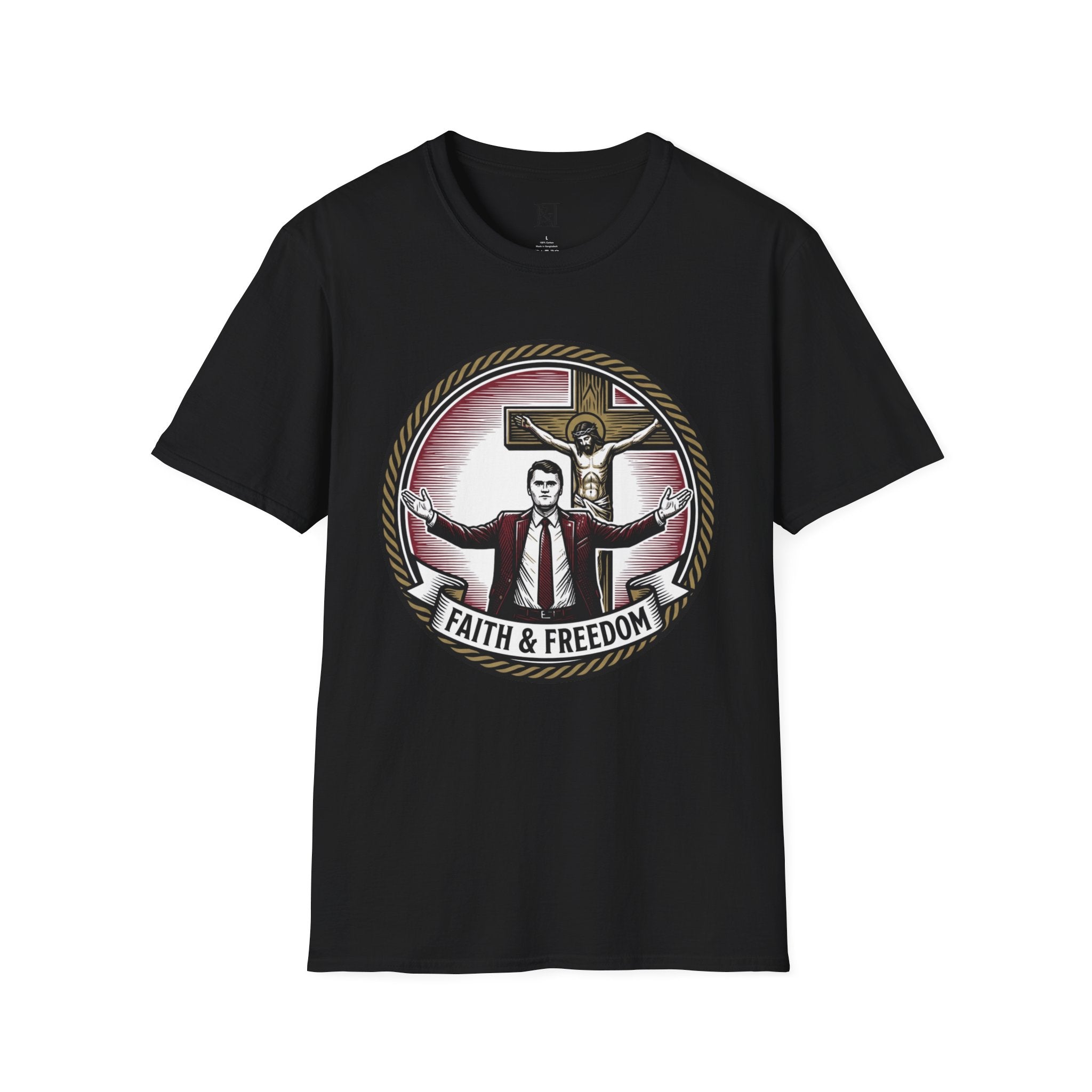 L&L T-Shirt - Charlie Kirk: Faith & Freedom