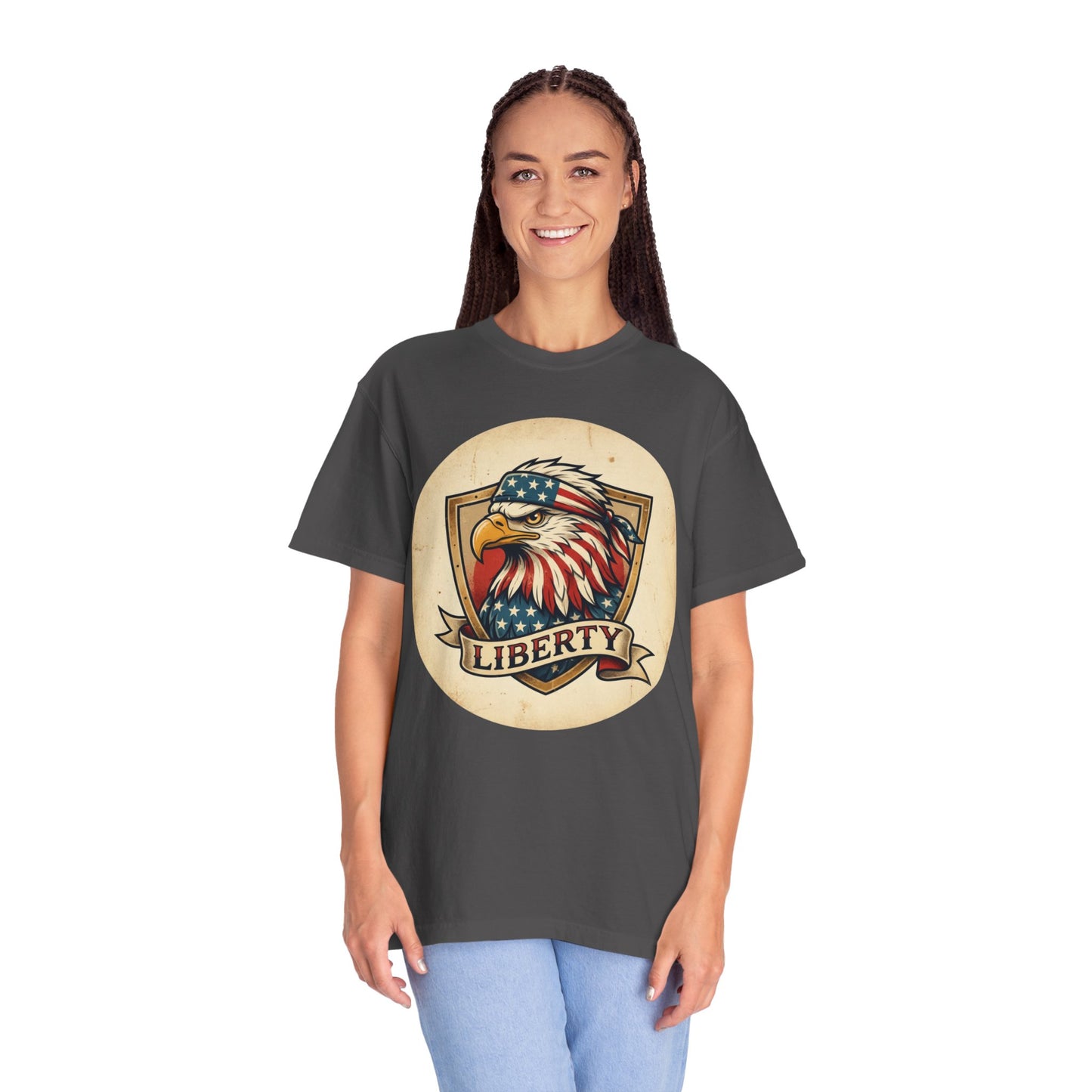 L&L T-Shirt - Liberty Bandana Eagle Design