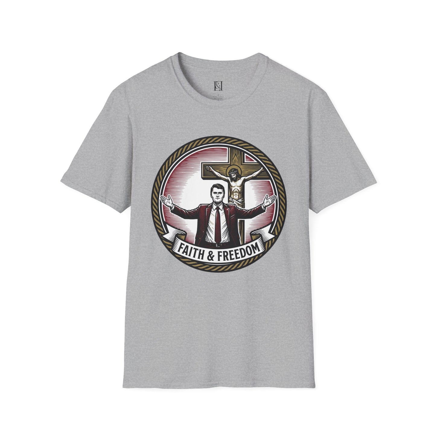 L&L T-Shirt - Charlie Kirk: Faith & Freedom