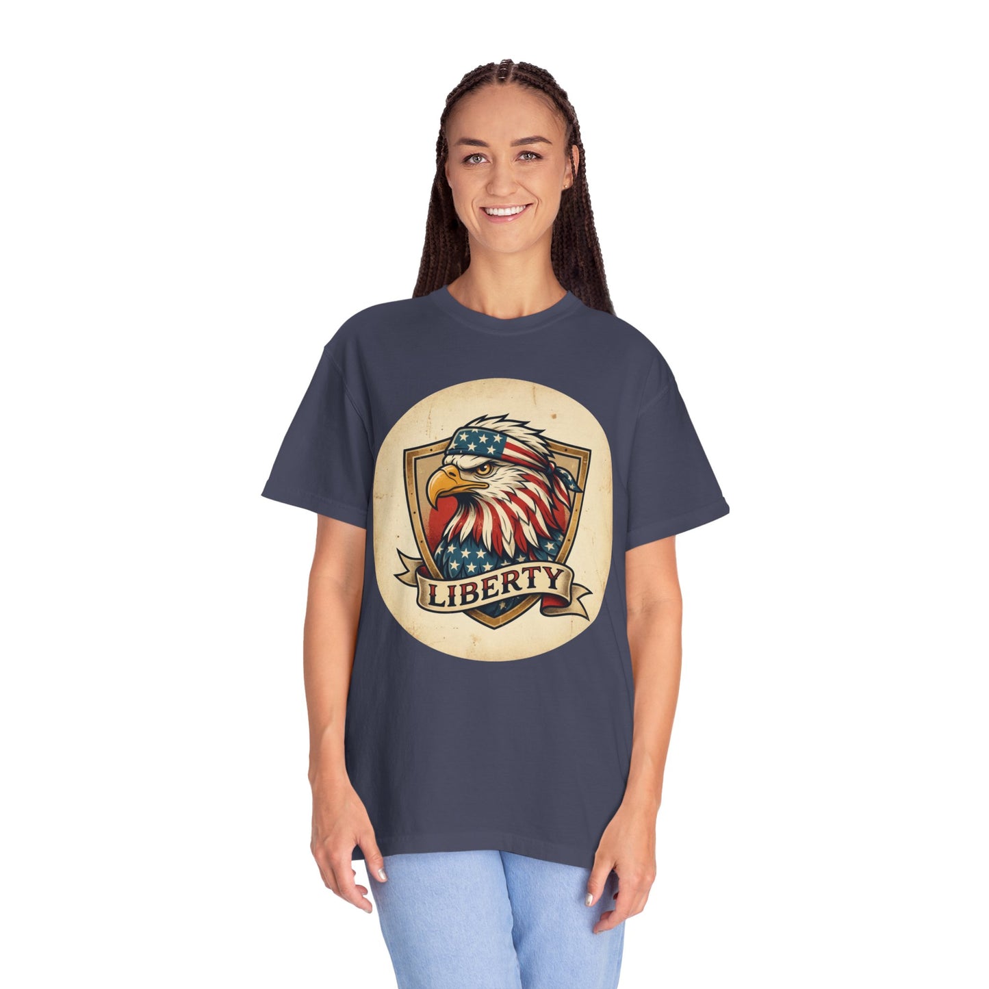 L&L T-Shirt - Liberty Bandana Eagle Design