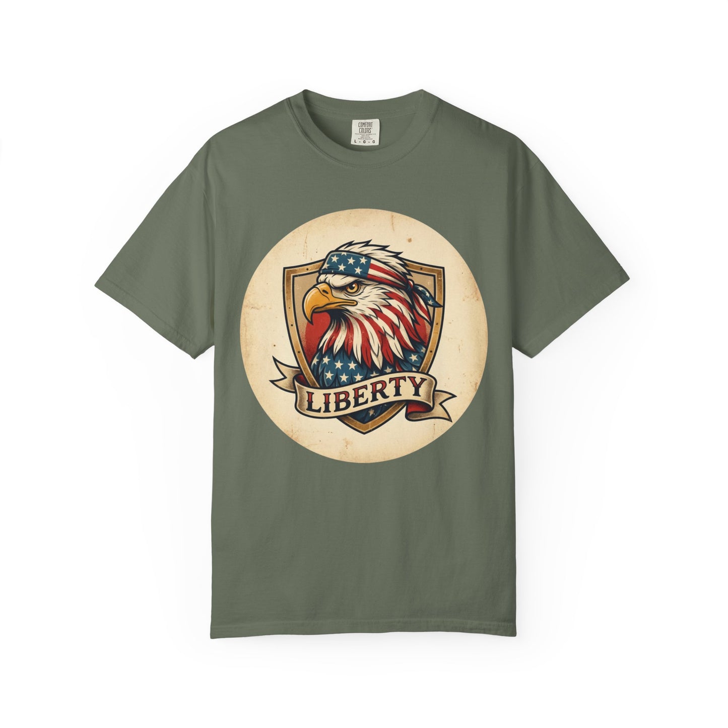L&L T-Shirt - Liberty Bandana Eagle Design