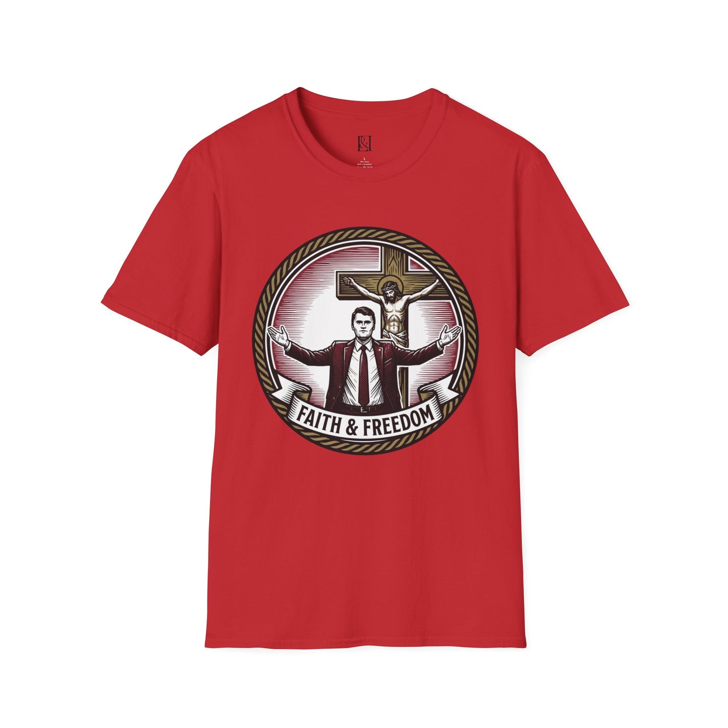 L&L T-Shirt - Charlie Kirk: Faith & Freedom