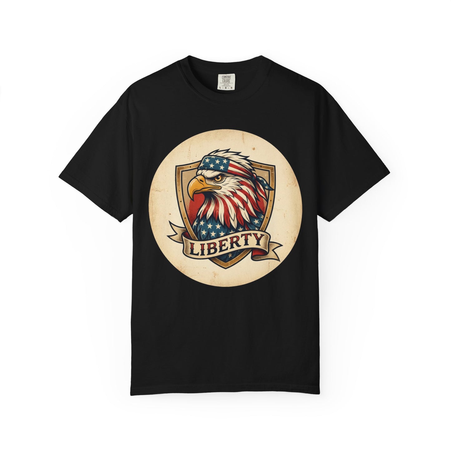 L&L T-Shirt - Liberty Bandana Eagle Design