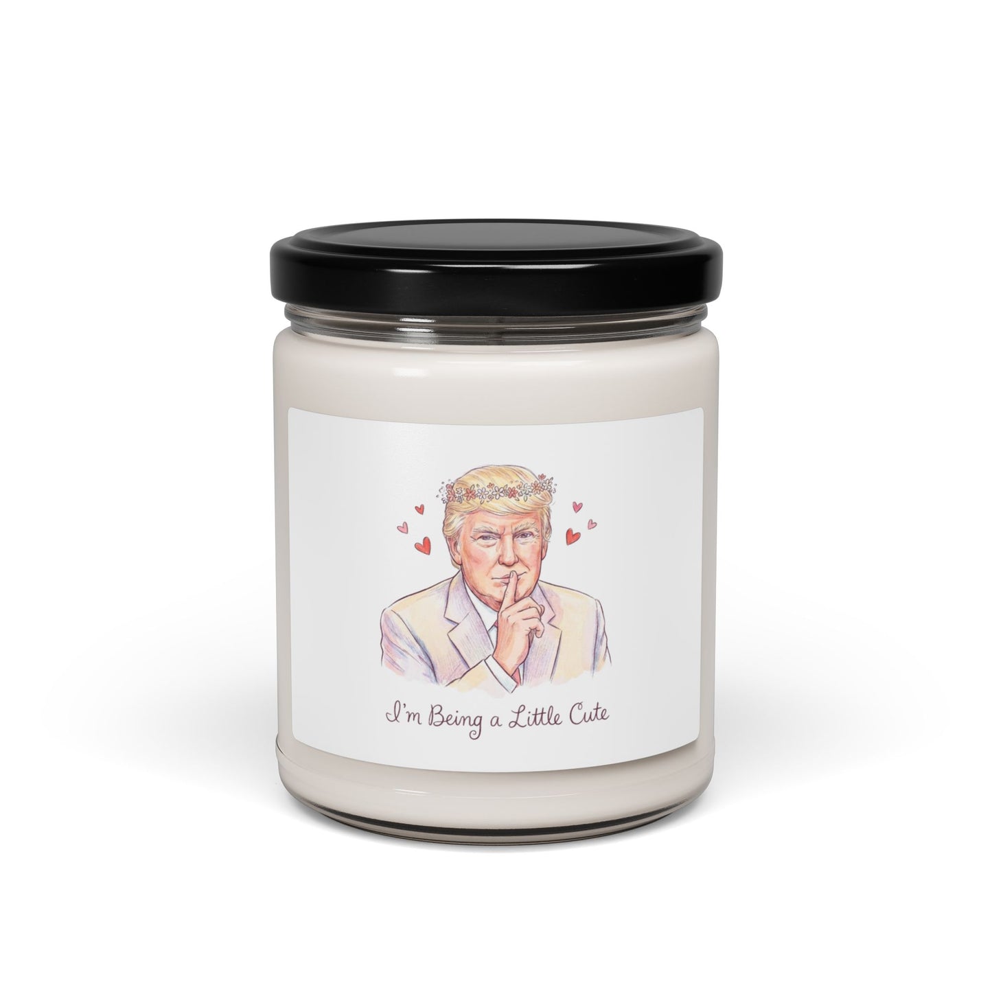 L&L - 9oz Scented Soy Candle - Donald Trump 'I'm Being a Little Cute'