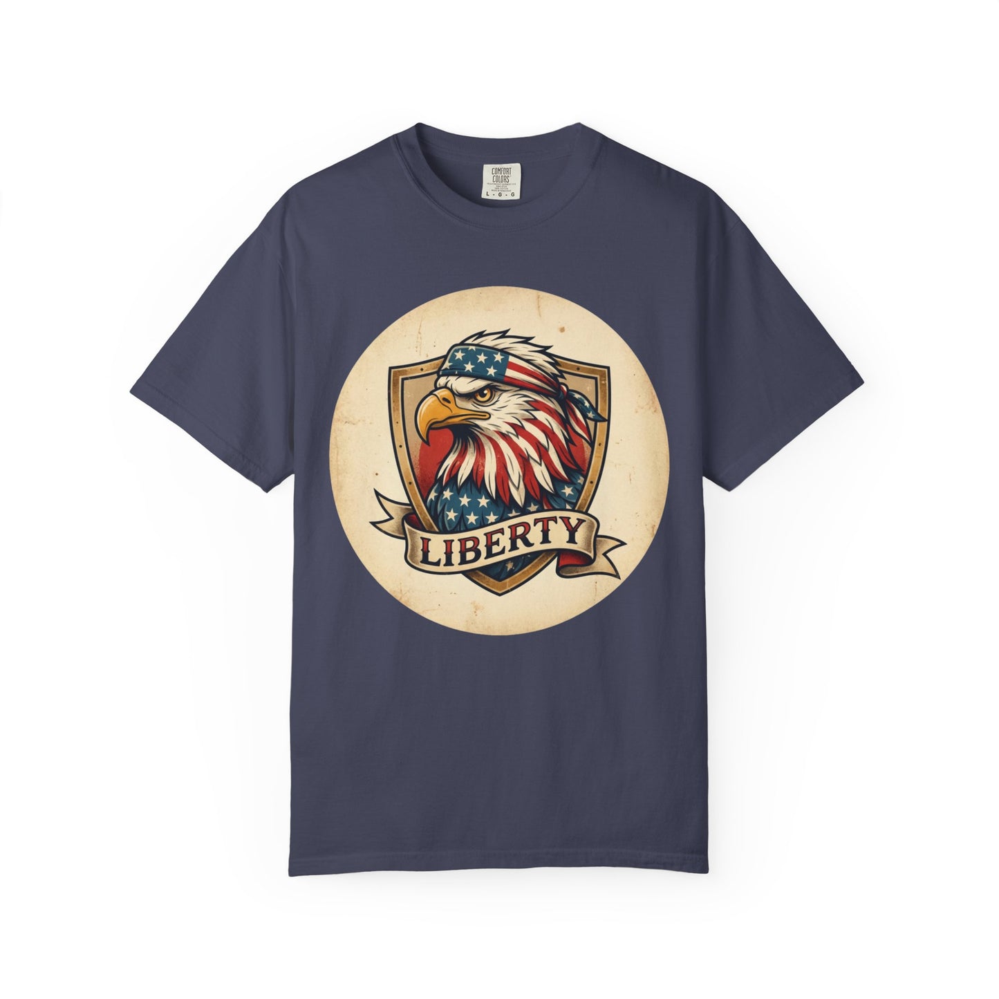 L&L T-Shirt - Liberty Bandana Eagle Design