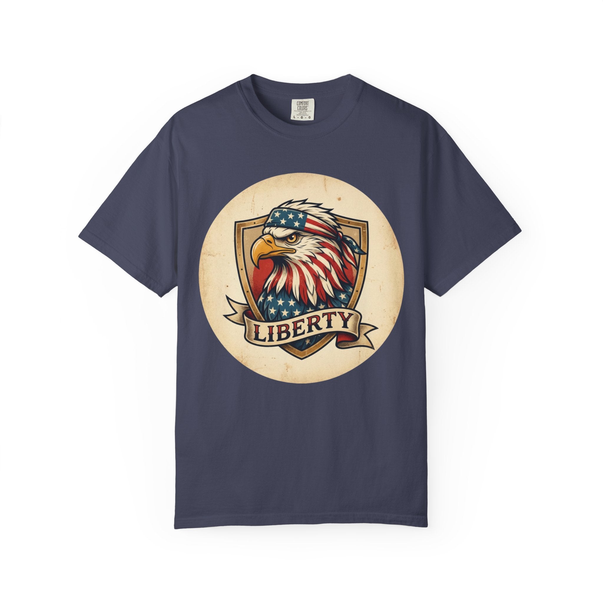 L&L T-Shirt - Liberty Bandana Eagle Design