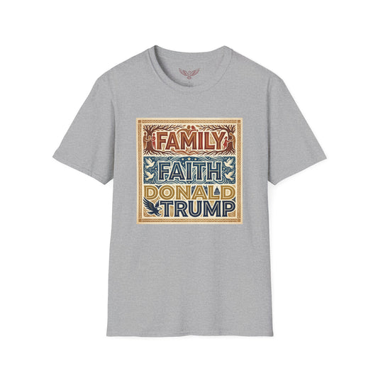 L&L T-Shirt - Family, Faith, Donald Trump - V3
