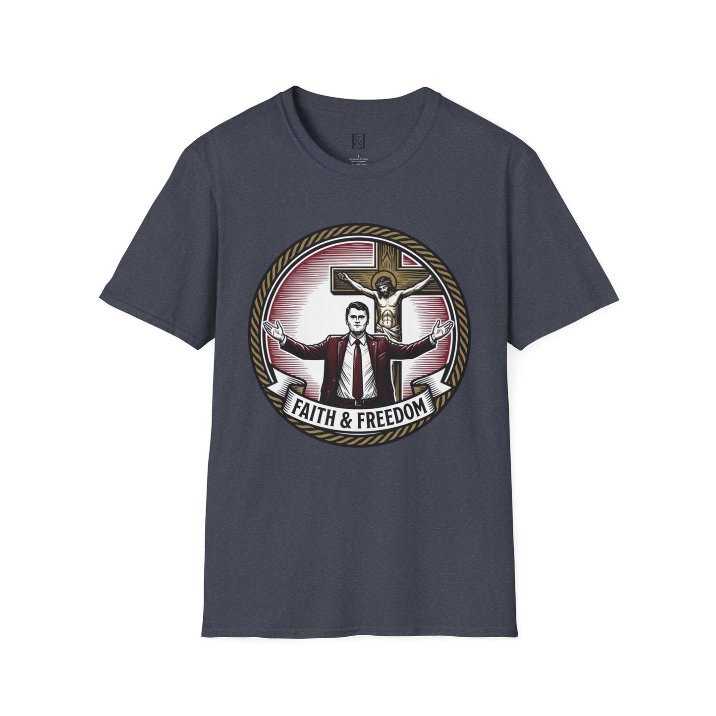 L&L T-Shirt - Charlie Kirk: Faith & Freedom