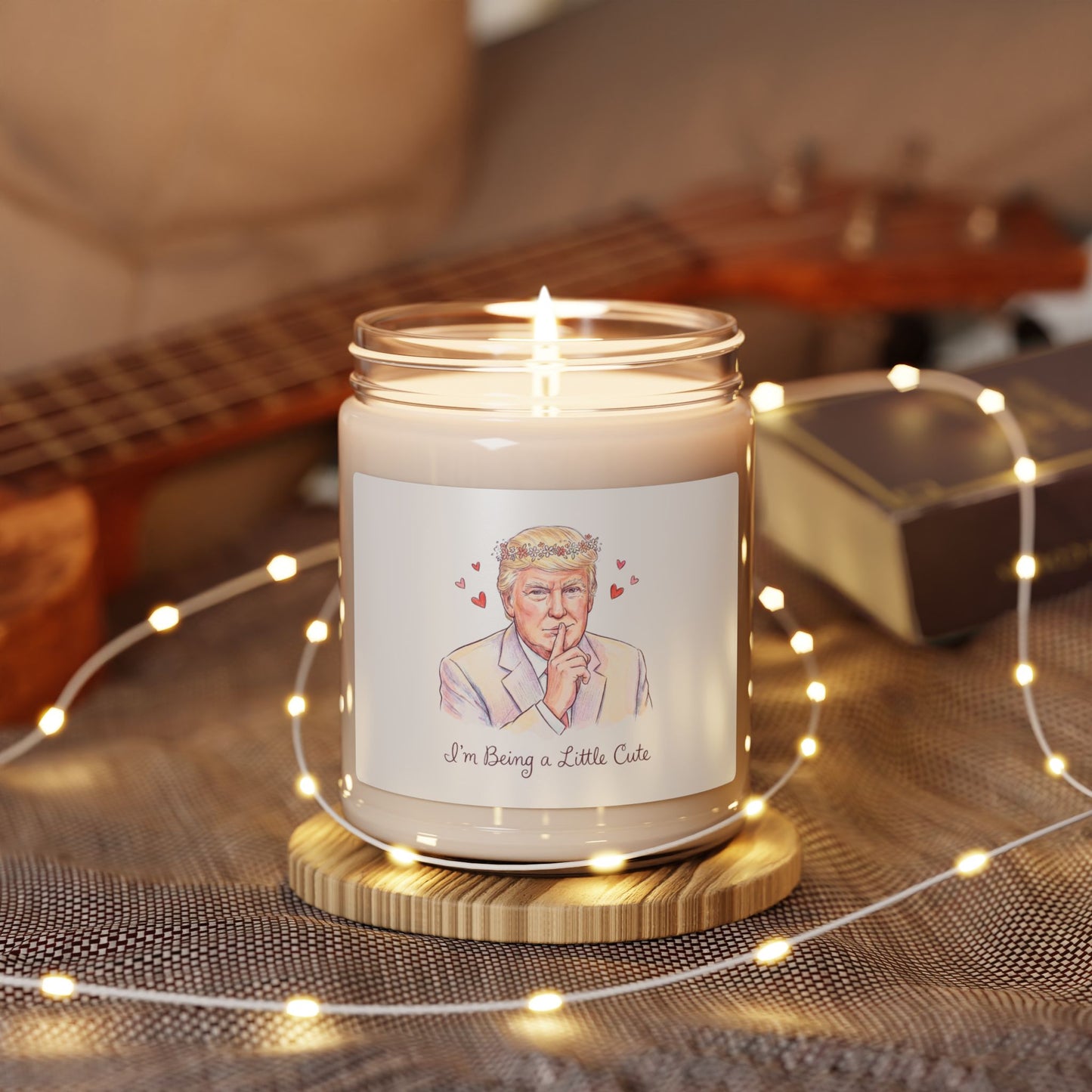 L&L - 9oz Scented Soy Candle - Donald Trump 'I'm Being a Little Cute'