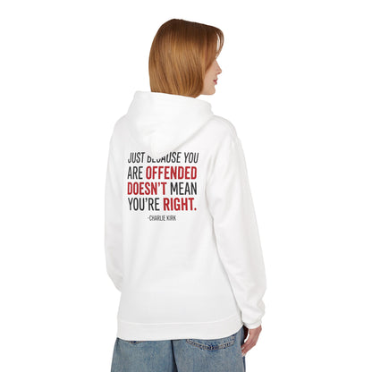 L&L Hoodie - Charlie Kirk: Offended ≠ Right